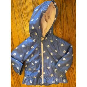 Carter Jacket Hood Toddler Girls 3T Blue Daisy
